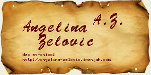 Angelina Zelović vizit kartica